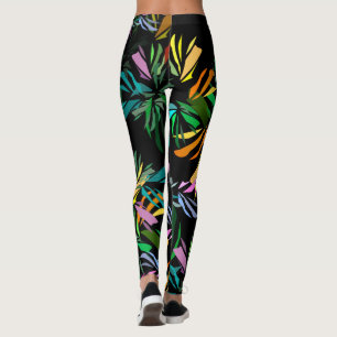 Fun Summer Colourful Exotic Pattern Leggings