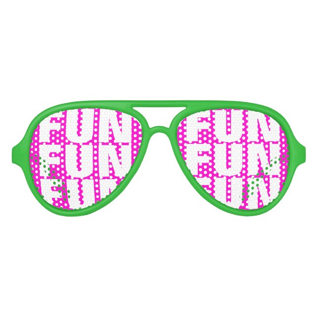 Fun summer party shades | cute neon colours glasse (Front)