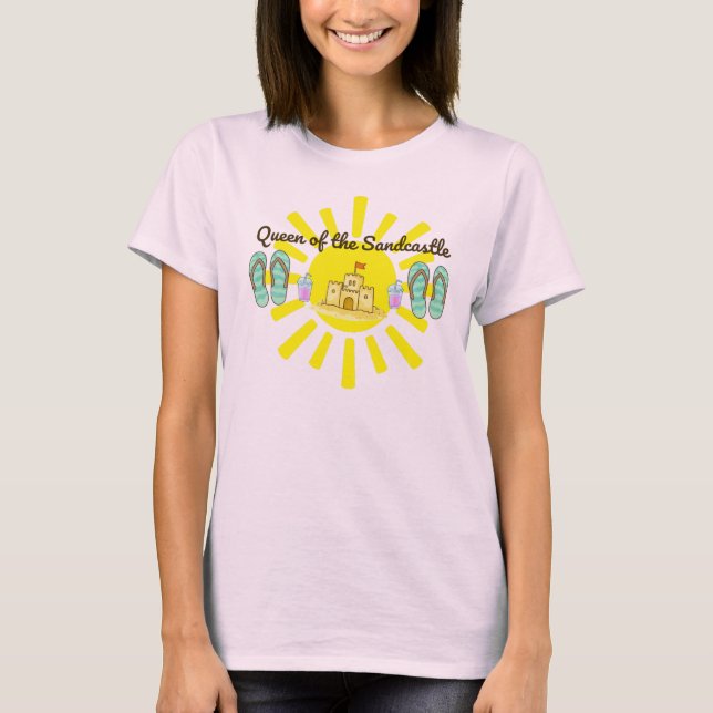 Fun Summer Queen of the Sandcastle Tee (Front)