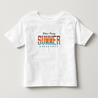 Fun Summer Sunset Beach Family Vacation Toddler T-Shirt