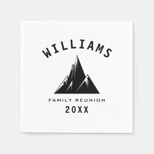 Fun Summer Vacation Camping Nature Family Reunion Napkin