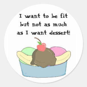 Fun Sundae Classic Round Sticker