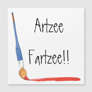 Fun Super Cute Artzee Fartzee card magnet