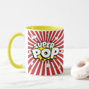 Fun SUPER POP! Pun   Popcorn and Stars    Mug
