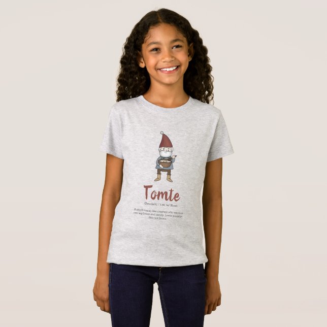 Fun Swedish Tomte Gnome Definition  T-Shirt (Front Full)
