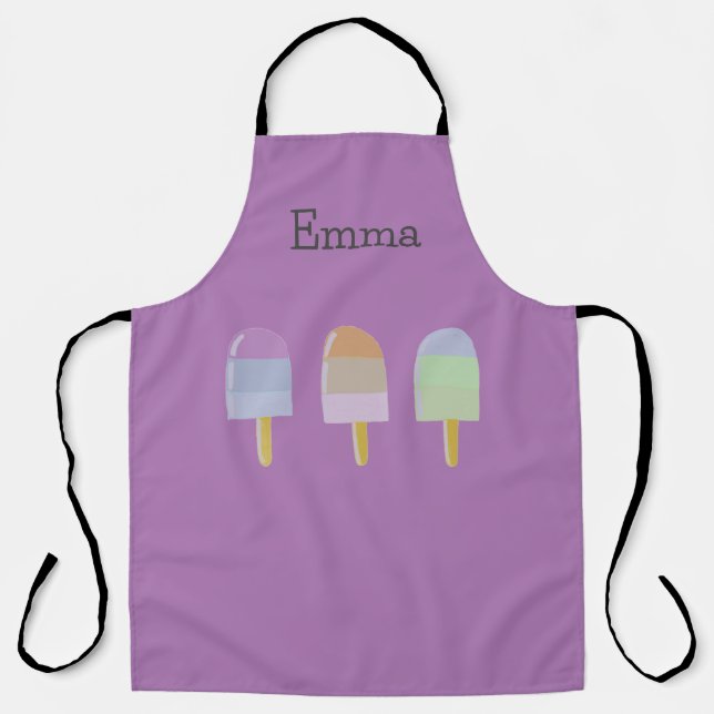 Fun Sweet Apron Popsicle Design  (Front)