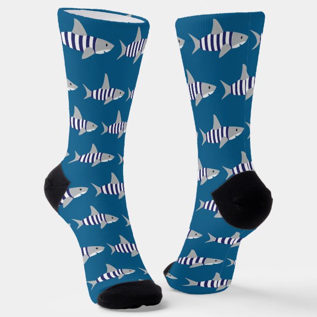 Fun Swimsuit Animal Shark Socks (Angled)
