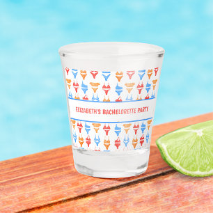 Fun Swimsuit Pool Party Personalised Bachelorette Shot Glass