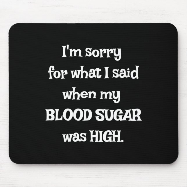Fun T1D  - Diabetes Awareness  Mouse Mat (Front)