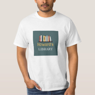 FUN! T-Shirt- Library -  Personalised - Add Name T-Shirt