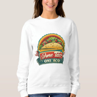Fun Taco Sweatshirt for Food Lovers