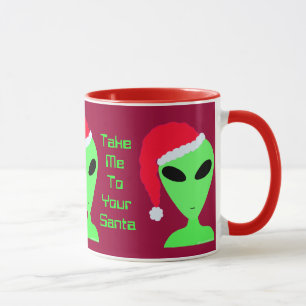 Fun Take Me To Your Santa Geek Humour Holiday Mug