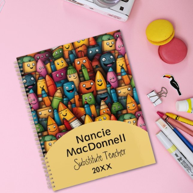 Fun Teacher Education Colourful Cartoon Pen Patter Planner (Fun Teacher Education Colorful Cartoon Pen Pattern Planner)