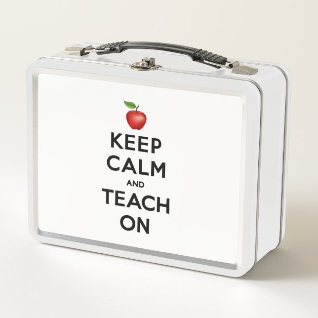 Fun Teacher Gift Metal Lunch Box (Front)