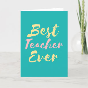 Fun Teachers' Day Card, Teacher Appreciation Announcement