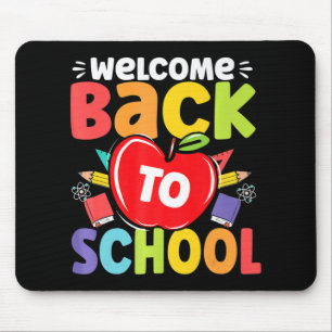 Fun Teachers Students Welcome Back To School Appl Mouse Mat