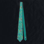 Fun Teal Hanukkah Pattern  Tie<br><div class="desc">Fun Teal Hanukkah Pattern neck tie</div>