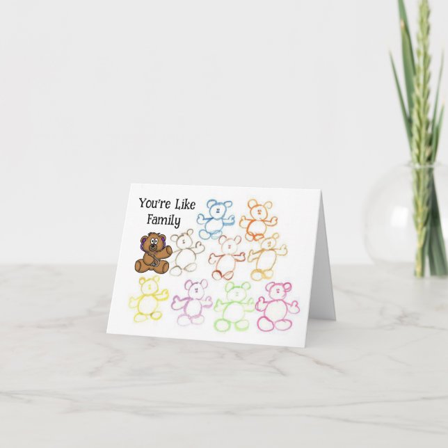 Fun Teddy Bears Doctor Thank You Card (Front)