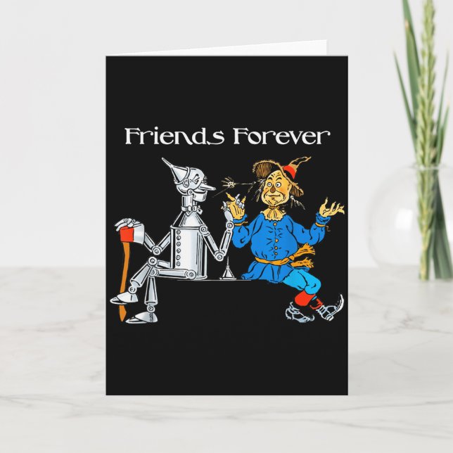 Fun Tee Shirt Friends Forever Wizard Of Oz Ecrow  Card (Front)