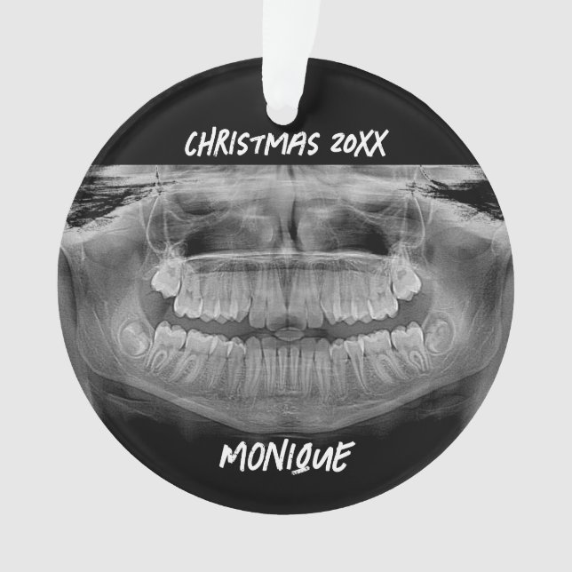 Fun Teeth Radiograph   Ornament (Front)