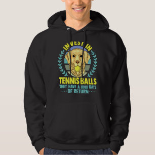 Fun Tennis Coach Slogan Tennis Player Invest In Te Hoodie