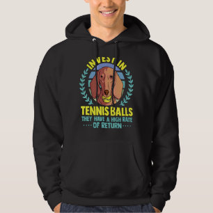 Fun Tennis Coach Slogan Tennis Player Invest In Te Hoodie