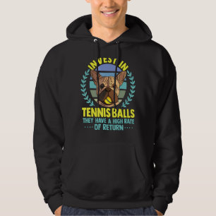 Fun Tennis Coach Slogan Tennis Player Invest In Te Hoodie