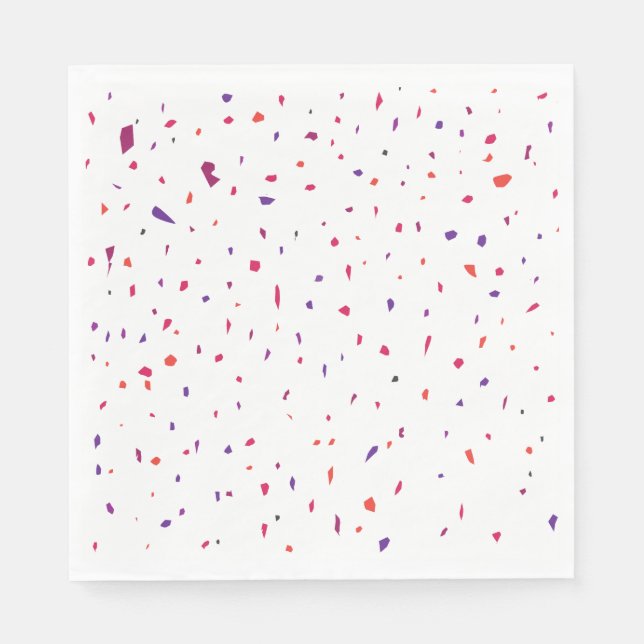 Fun  Terrazzo Pieces Napkin (Front)