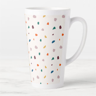 Fun Terrazzo Print Latte Mug