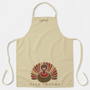 Fun Thanksgiving Turkey  Personalised Holiday Apron