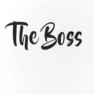FUN, THE BOSS 6 CM ROUND BADGE