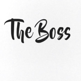 FUN, THE BOSS 6 CM ROUND BADGE