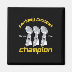 Fun Three Time Fantasy Football League Champion Tr Magnet
