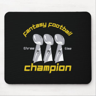 Fun Three Time Fantasy Football League Champion Tr Mouse Mat