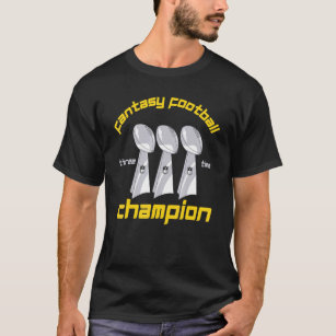 Fantasy Football Champion T Shirts Shirt Designs Zazzle UK