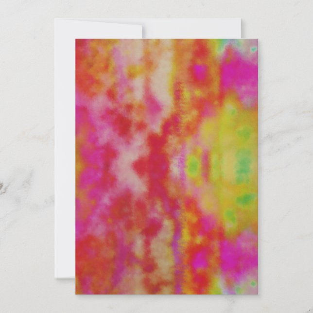  Fun Tie Dye Thank You Card (Front)