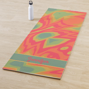 Fun Tie-Dyed Inspired Colourful Abstract  Yoga Mat