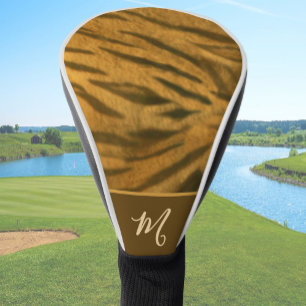 Fun Tiger Custom Name Animal Print Golf Head Cover