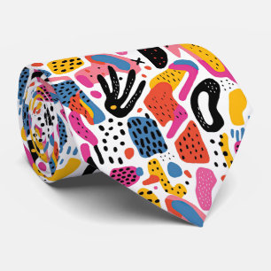 Fun tiled splash pattern tie