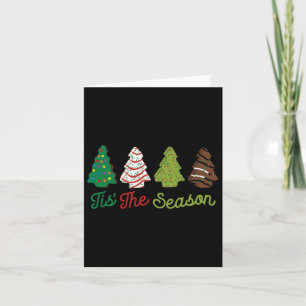 Fun Tis The Season Christmas Tree Cakes Debbie Xma Card