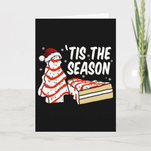 Fun Tis The Season Design Christmas Tree Cakes Deb Card