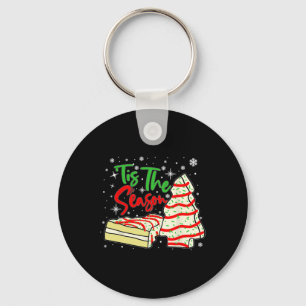 Fun Tis The Season Design Christmas Tree Cakes Deb Key Ring