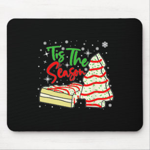 Fun Tis The Season Design Christmas Tree Cakes Deb Mouse Mat