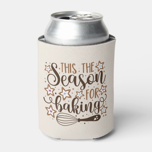Fun 'Tis the Season for Baking Design Can Cooler (Can Front)