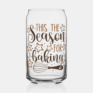 Fun 'Tis the Season for Baking Design Can Glass