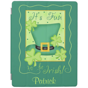 Fun to be Irish St. Patrick's Name Personalised iPad Cover