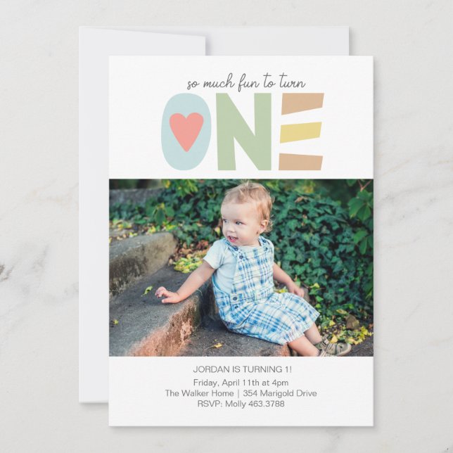 Fun to be One Invitation (Front)