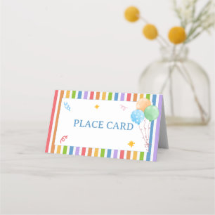 Fun to Be One Place Card Birthday Table Card