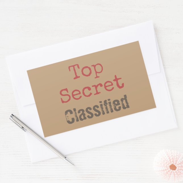 Fun Top Secret Gift Stickers  (Envelope)