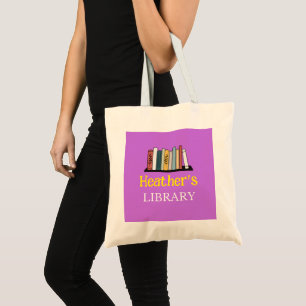 FUN! Tote Bag - Library - Personalised - Add Name